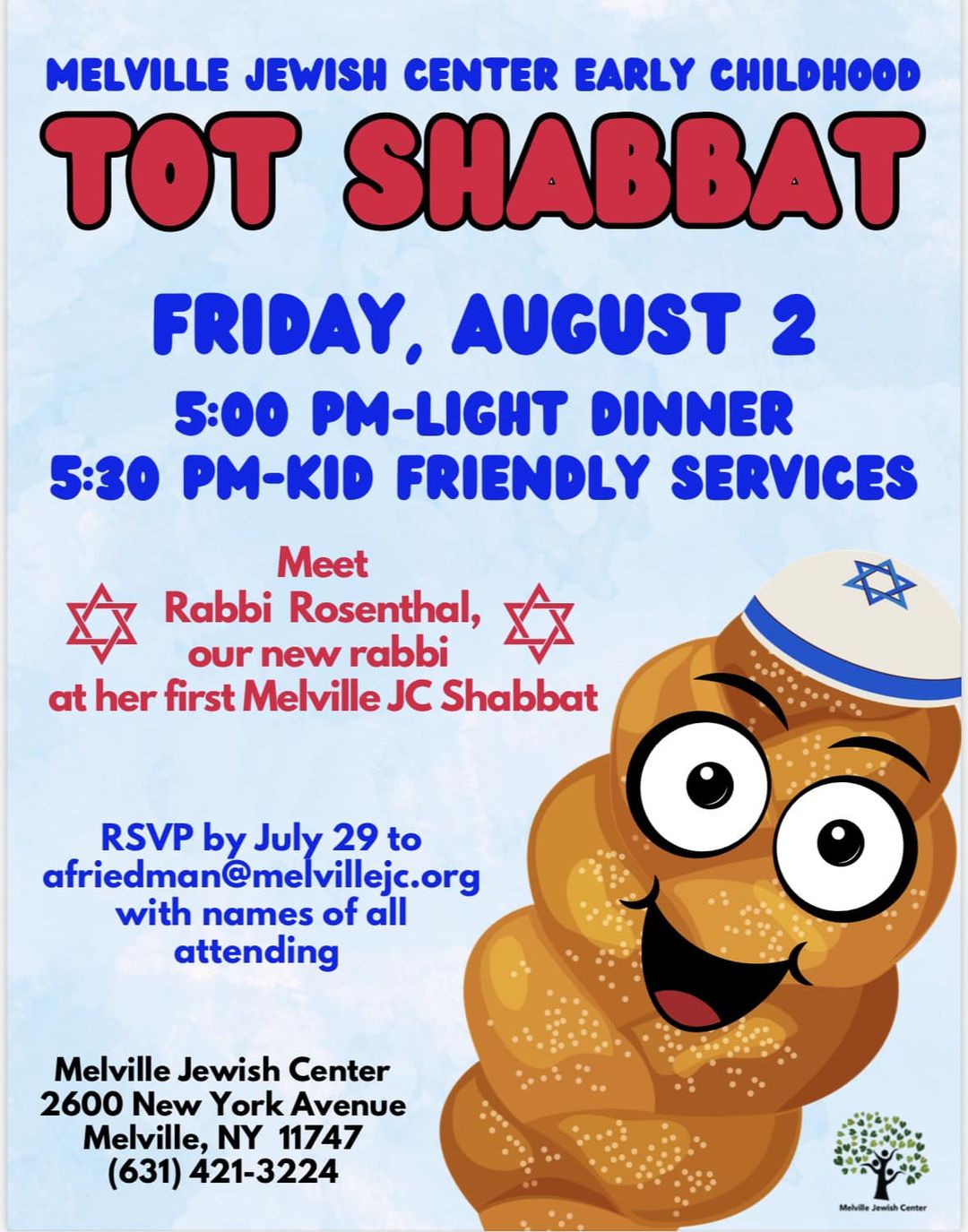 Melville Jewish Center Tot Shabbat 